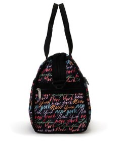 LeSportsac DELUXE MED WEEKENDER/NYCスクリプトブラック
