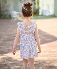 ANY KIDS 小花柄 セパレート水着