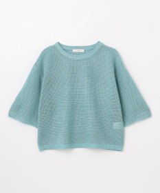 ANY 【洗濯機可/アンチピリング】アイレットメッシュニット