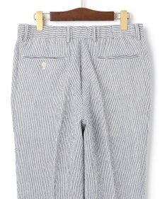 J.PRESS MEN ストレッチリネンサッカー パンツ