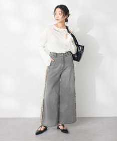 CRAFT STANDARD BOUTIQUE ラメ天竺刺繍ロンTEE