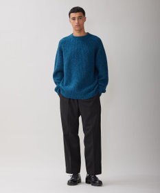 UNFILO MENS ヘアリー クルーネックニット