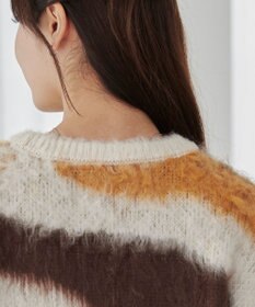 WEGO 【ユニセックス着用ITEM】マーブルシャギーニットプルオーバー