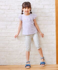 ANY KIDS フラワー スパンコール Tシャツ