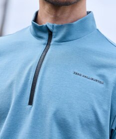 ZERO HALLIBURTON 【吸水速乾・UVケア】 着心地ジッパーモックネックTシャツ ZHG-M5S7b 82953