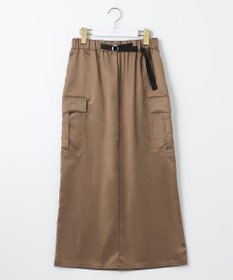 ANY SIS 【WEB・一部店舗限定】サテンカーゴ スカート