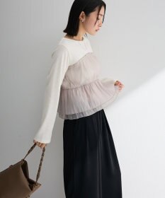 Green Parks オーガンジービスチェドッキングプルオーバー