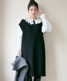 23区 【SLOW/一部店舗限定】ニットトータル スリーブレス ワンピース