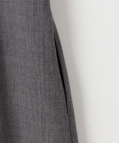 自由区 S 【洗える】ウールミックスストレッチツイル ワンピース