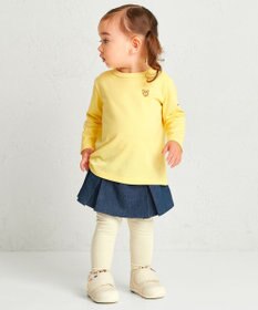 MIKI HOUSE HOT BISCUITS 【70-120cm】【Everyday Series】ワンポイント 長袖Tシャツ