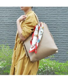 UNBILLION cachecache ビッグスカーフ付きサイド結びトート