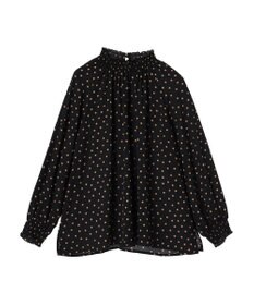 AMERICAN HOLIC ギャザーラグランサテンブラウス