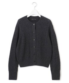 23区 S 【洗える】カシミヤブレンド ケーブルニットカーディガン