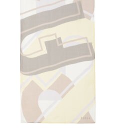 MOONBAT 【シルク100%】フルラ (FURLA) シルクシフォンロングスカーフ アーチロゴ 150cm×35cm