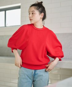 #Newans ラウンドスリーブカットソー