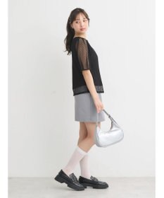 earth music&ecology 袖シアーレースプルオーバー