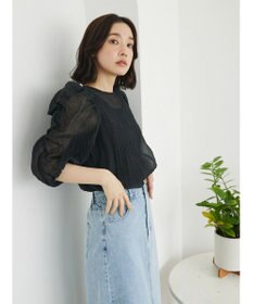 Green Parks ・ＡＮＤ　ＳＥＡＲＣＨ　シアーパワーショルダーブラウス