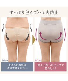 BRADELIS New York 【Yukine inc. 】ゆきねえとろりソフトシルク混ショーツ24 履き心地重視の補正ショーツ お腹すっぽり 響きにくい 快適