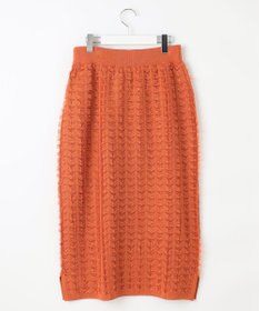 自由区 L 【セットアップ対応・洗える】シアーカットジャカード スカート