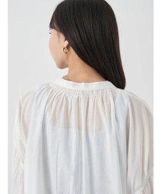 earth music&ecology コットンボイルギャザーワンピース