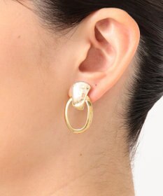 ANY SIS 【美人百花11月号掲載】クリアシェル イヤリング