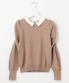 Feroux 配色襟パワショル ニット