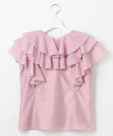 Feroux 【洗える】エアリーフリル ブラウス