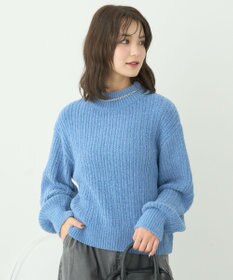 earth music&ecology 透かしベロアモールプルオーバー