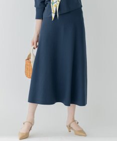 23区 【洗える】テンセルストレッチ フレア ニットスカート