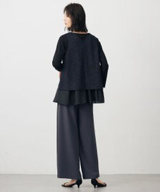 J.PRESS LADIES L 【WEB限定カラーあり】レイヤードジャージー フレア カットソー