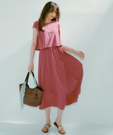 ANY SIS ストーンラインドロップ ネックレス