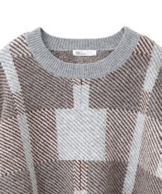 CRAFT STANDARD BOUTIQUE 洗える/チェック柄ニットプルオーバー