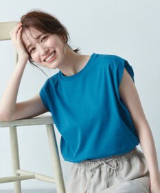 ANY 【接触冷感/UVケア】ビューティベーシックノースリーブタックTシャツ