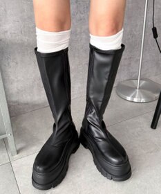 WEGO 厚底ボリュームロングブーツ