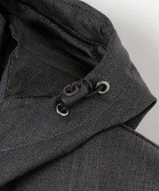 JOSEPH ABBOUD 【フード取り外し可】ライトメリノダウン ブルゾン