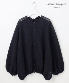 自由区 【カトリエムブーケ】Texture formeバックリボンディテールプルオーバー