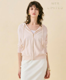 BEIGE， MONSTERA / ストレッチ フーデットニット