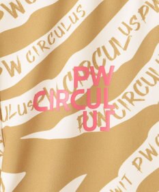 PW CIRCULUS 【UVカット / 吸水速乾 / 伸縮性抜群】【WOMEN】ゼブラ柄モック T ゴルフウェア レディース