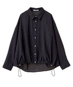 Green Parks 金ボタン裾ドロストシャツ