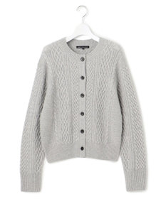 23区 S 【洗える】カシミヤブレンド ケーブルニットカーディガン