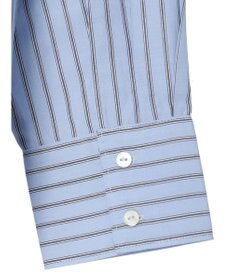 Green Parks 胸元ポケットイージーケアストライプシャツ