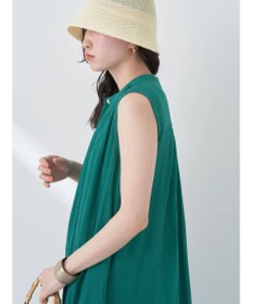 earth music&ecology ノースリーブギャザーワンピース