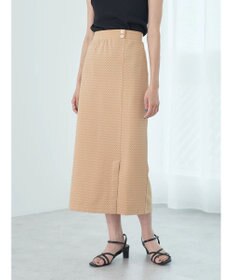 earth music&ecology シェブロン柄タイトスカート