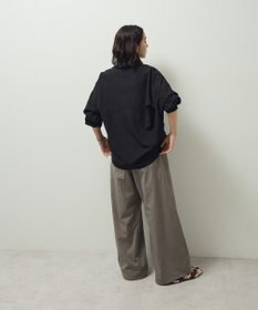 Green Parks 金ボタン裾ドロストシャツ