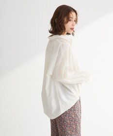 Green Parks 金ボタン裾ドロストシャツ