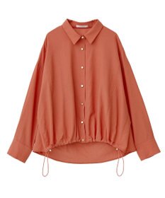 Green Parks 金ボタン裾ドロストシャツ