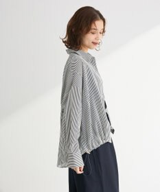 Green Parks 金ボタン裾ドロストシャツ