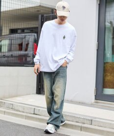 WEGO 【ユニセックス着用ITEM/MLサイズ展開】別注BENDAVISワンポイントT（LS）