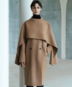 23区 S 【エステータ】ウールリバー ケープ付き コート