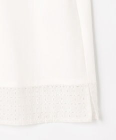 J.PRESS LADIES エンブロコンビ シャツジャージー バンドカラー カットソー